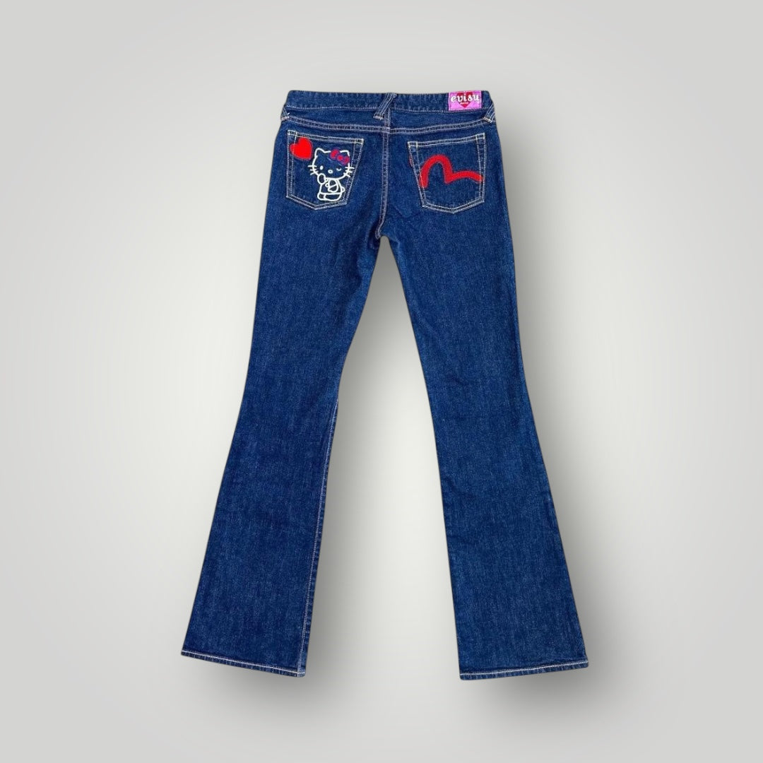 Rare Evisu Donna x Hello Kitty Denim Collab