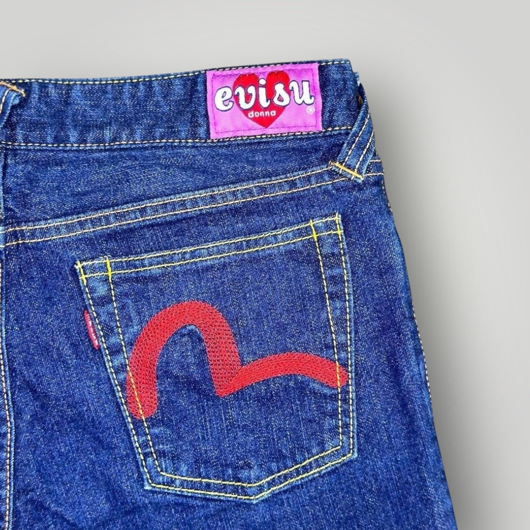 Rare Evisu Donna x Hello Kitty Denim Collab