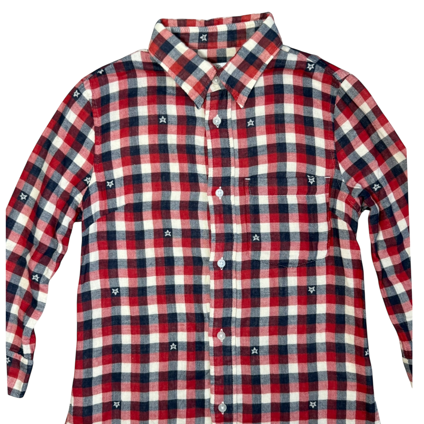 Vintage Y2k Hysteric Glamour Plaid Button Up with Stars