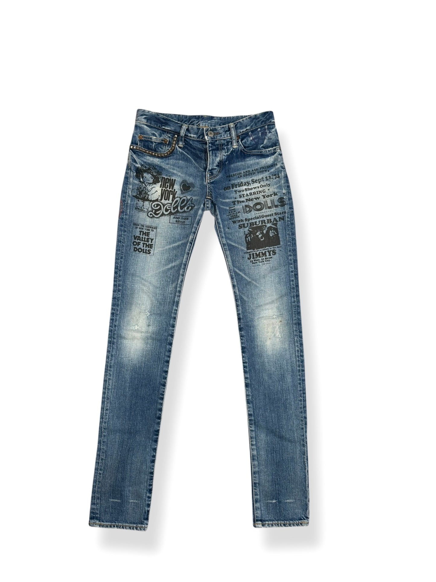 2009 Hysteric Glamour New York Dolls Studded Denim