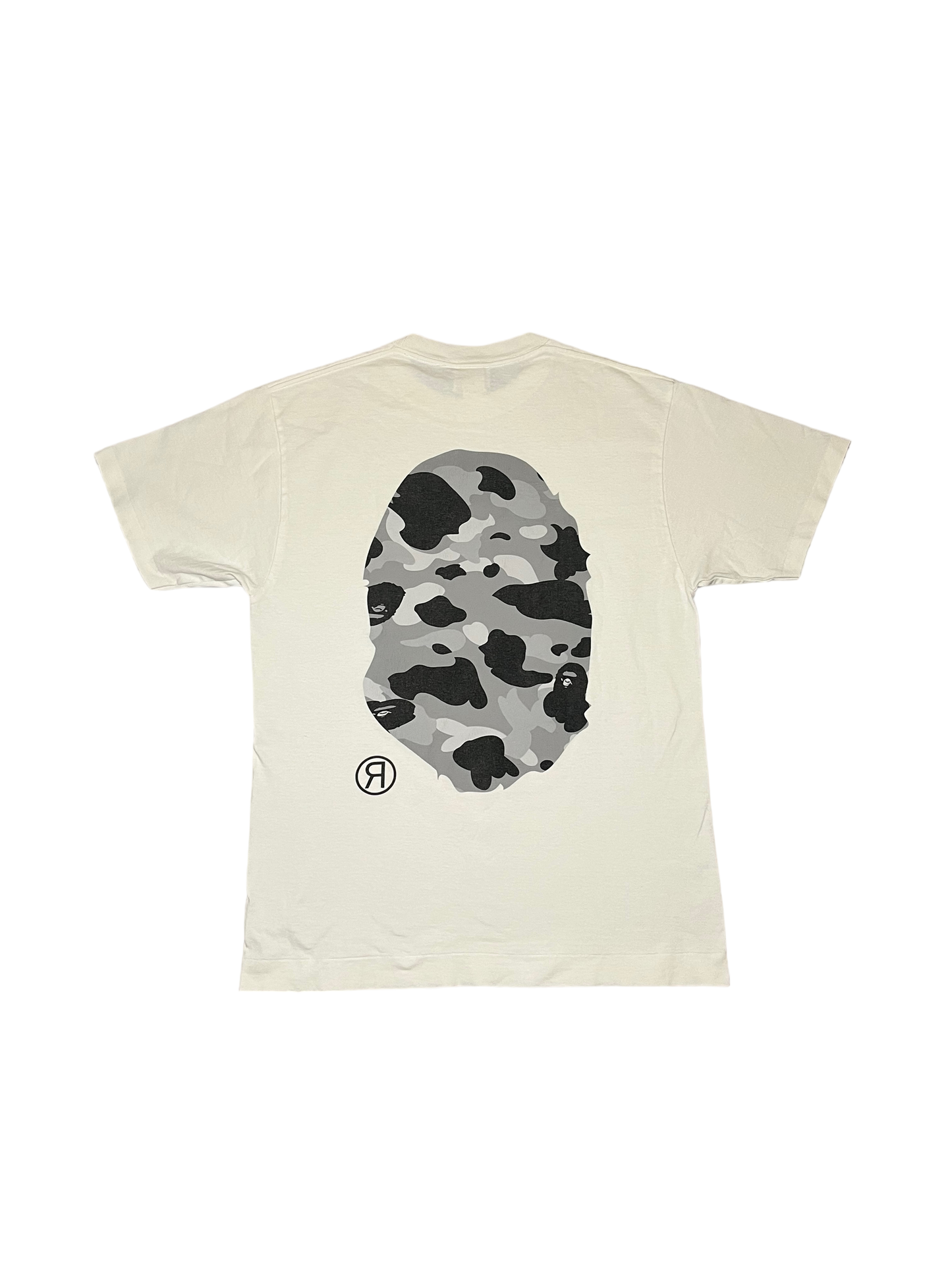Vintage Big head ape tee black and white camo