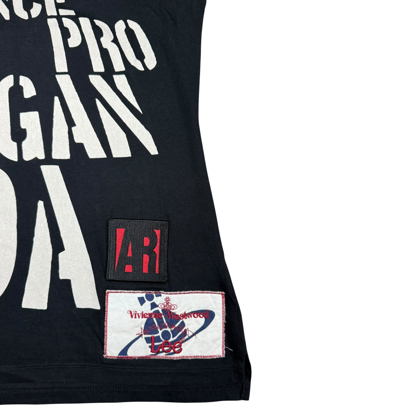 Vivienne Westwood Anglomania x Lee “Resistance to Propaganda” Patchwork Vintage Tee