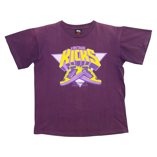 (M) Vintage Kicks Stussy Tshirt Medium