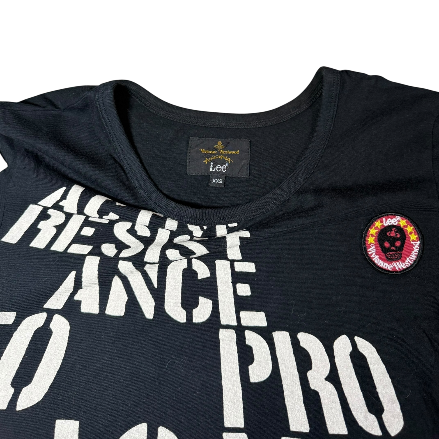Vivienne Westwood Anglomania x Lee “Resistance to Propaganda” Patchwork Vintage Tee