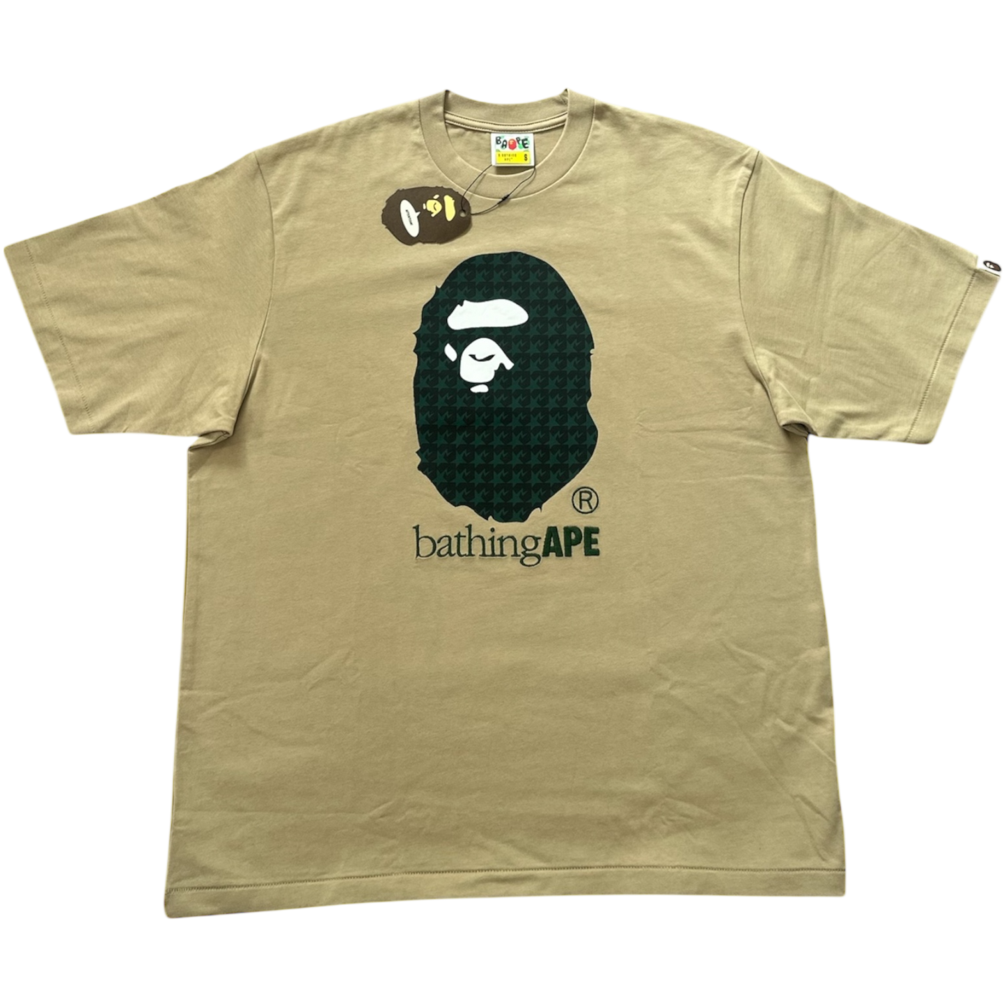 (S) BAPE Sta Houndstooth Bathing Ape Relaxed Fit Tshirt