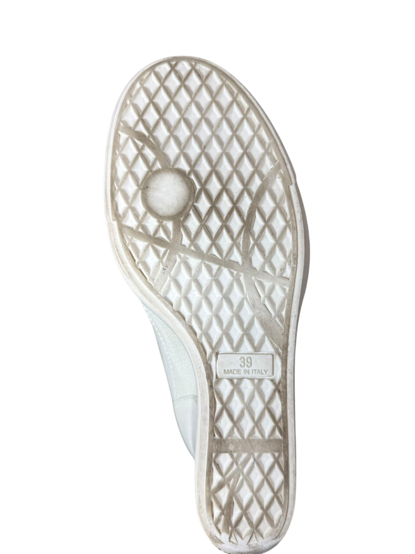 Giuseppe Zanotti White Fur Leather Chain Tumbled Wedge Boots