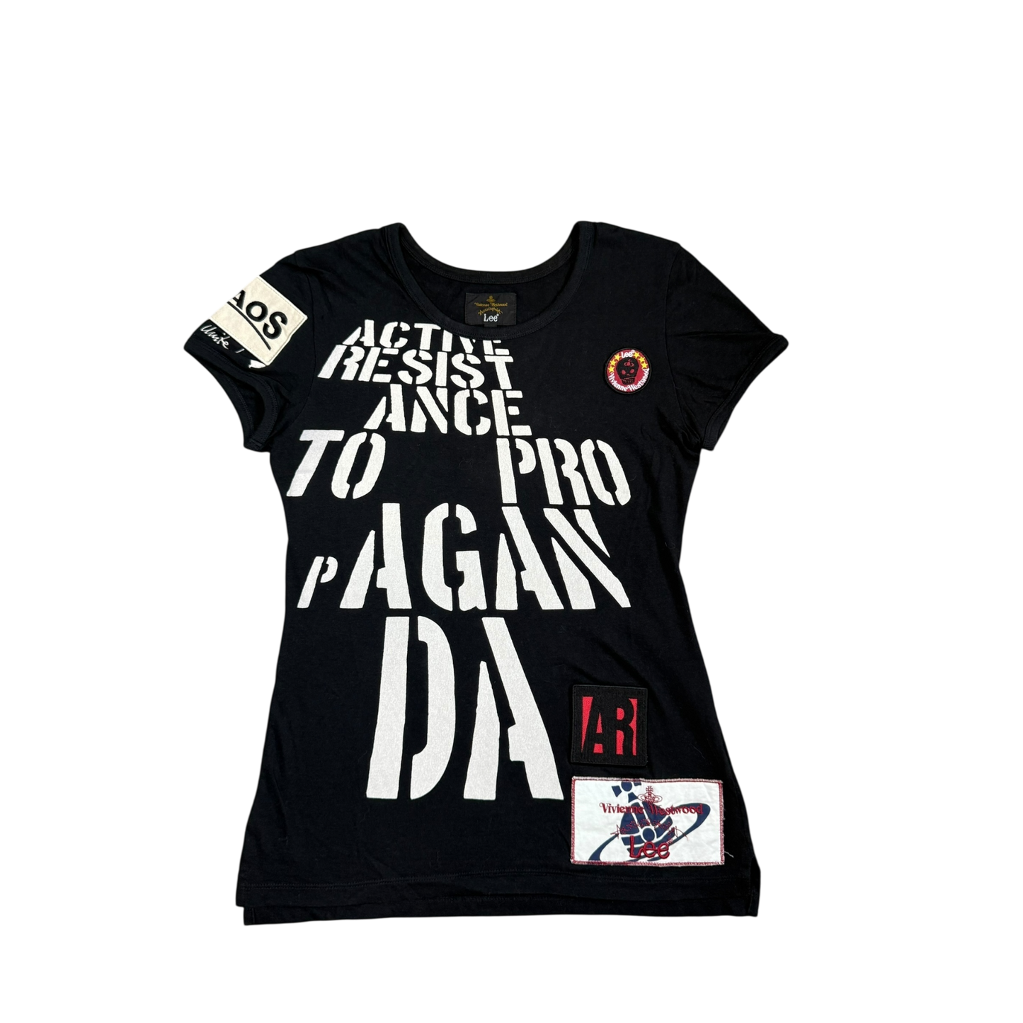 Vivienne Westwood Anglomania x Lee “Resistance to Propaganda” Patchwork Vintage Tee