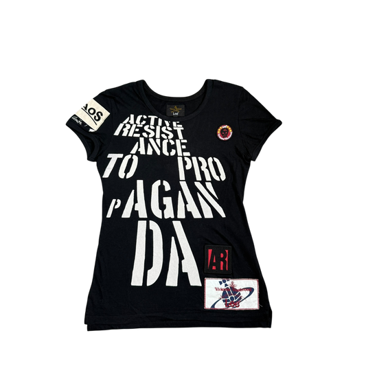 Vivienne Westwood Anglomania x Lee “Resistance to Propaganda” Patchwork Vintage Tee