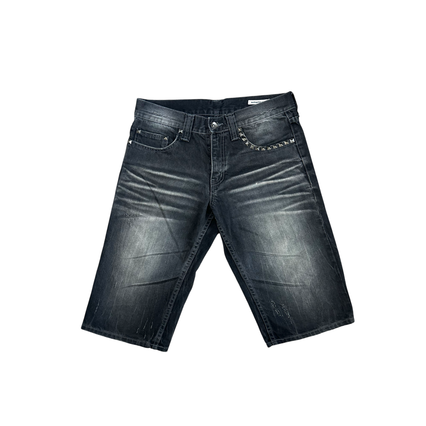 Semantic Design Studded Shorts
