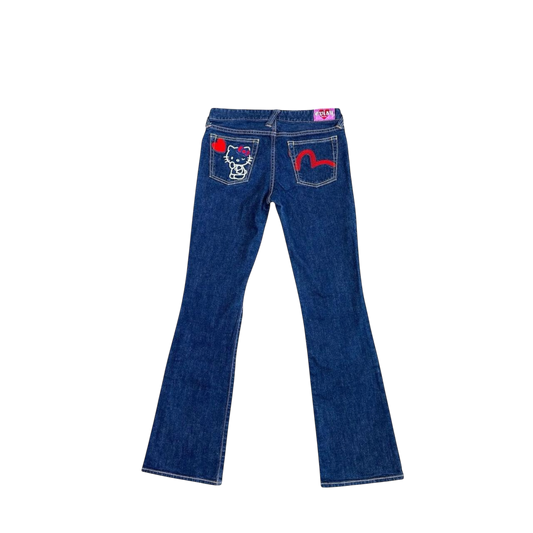 Rare Evisu Donna x Hello Kitty Denim Collab