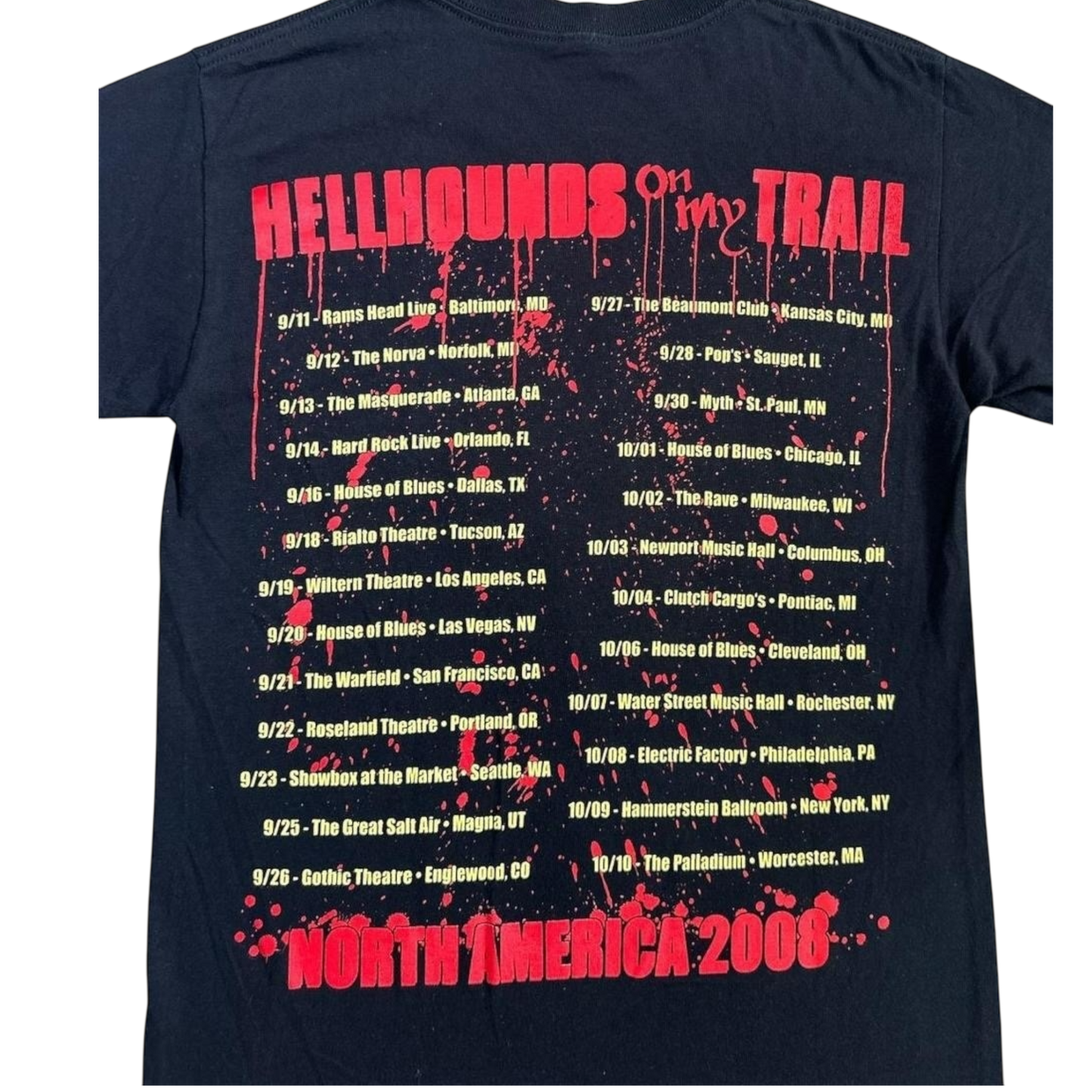 2008 Children of Bodom Tour Tee