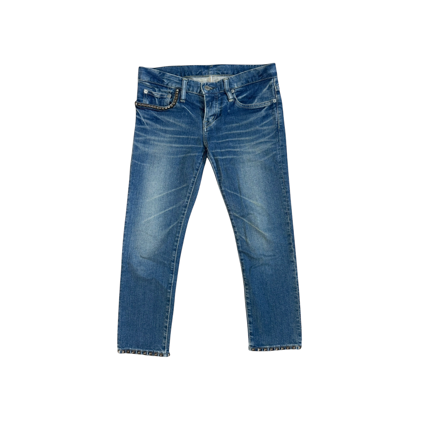 Hysteric Glamour Studded Cropped Denim