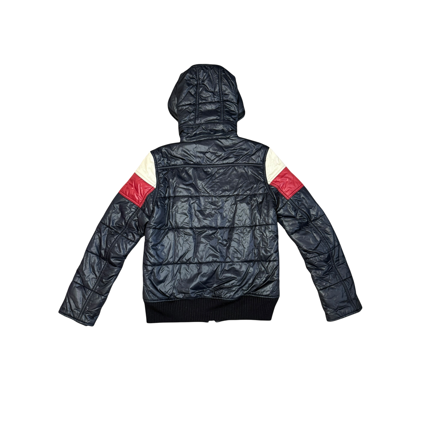 Punk Vintage Exclusive Hysteric Glamour “Contort Yourself” Light Prima Loft Puffer with Patches