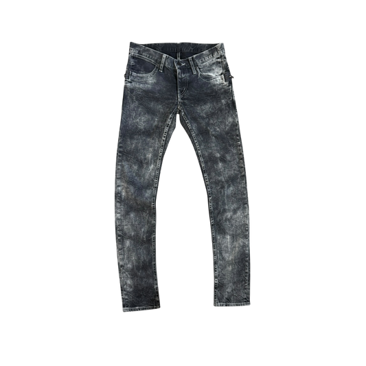 Hysteric Glamour Black Acid Wash Skinny Jeans