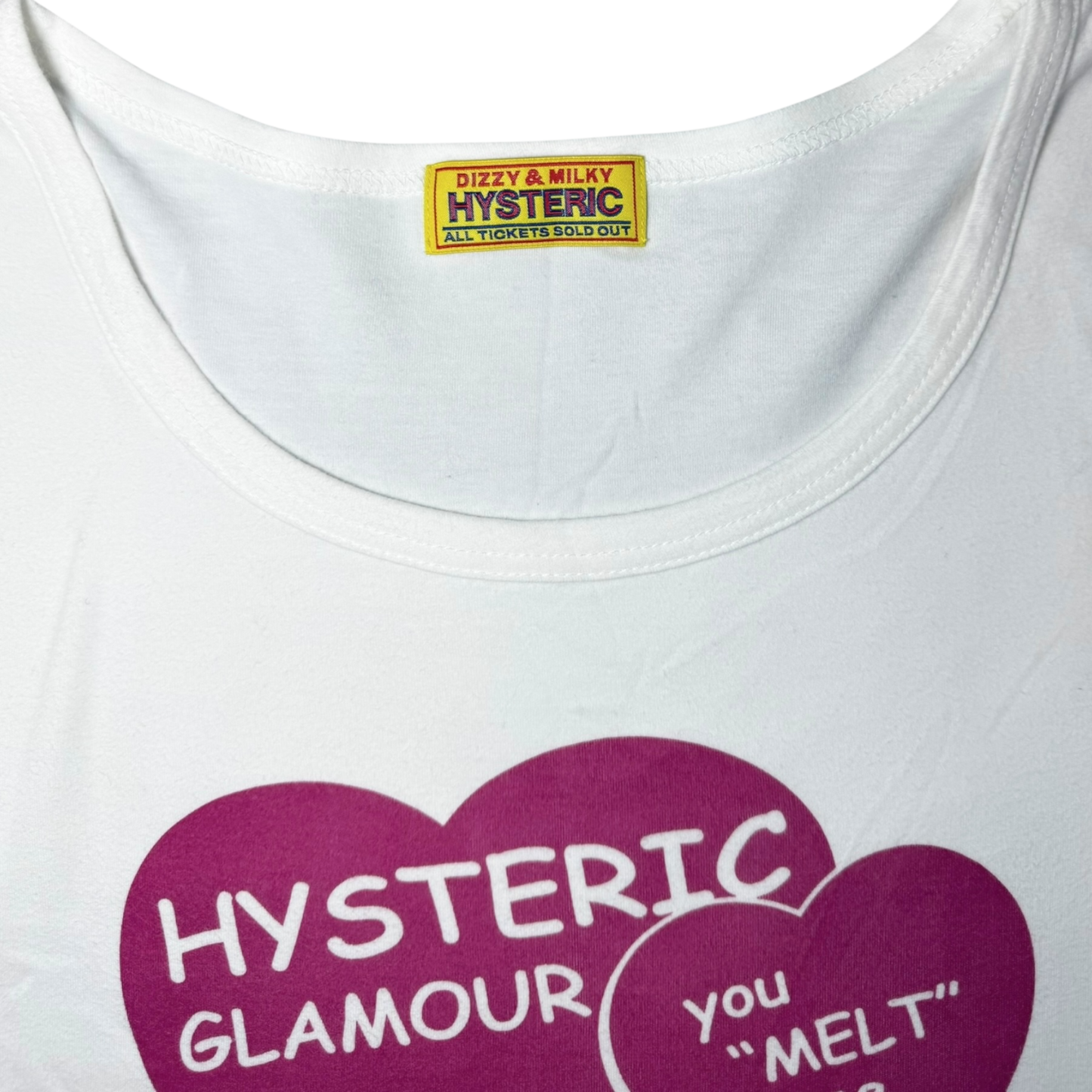 Hysteric Glamour “You Melt Me” Teddy Bear Valentines White Long Sleeve