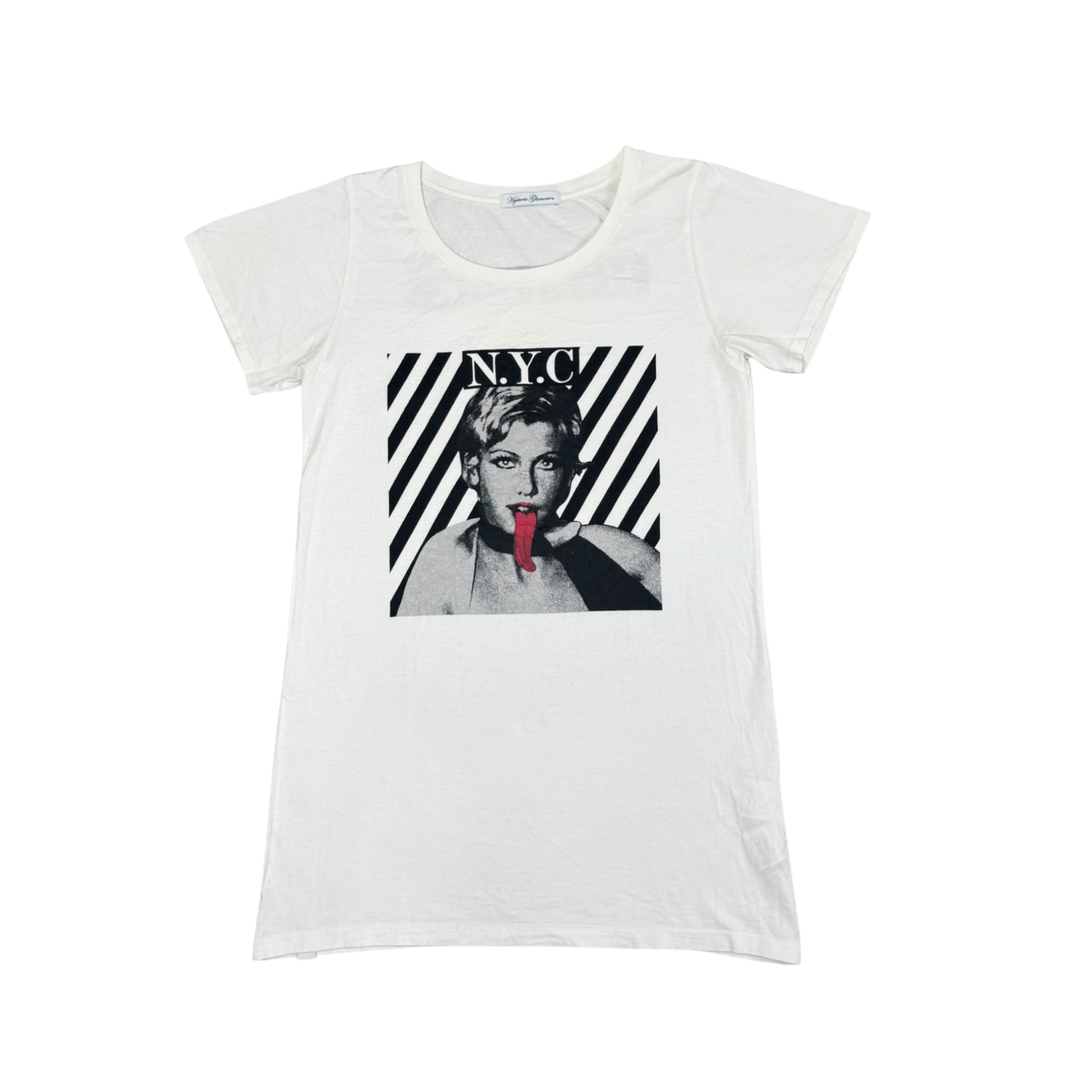90s Hysteric Glamour N.Y.C. White Graphic Tee