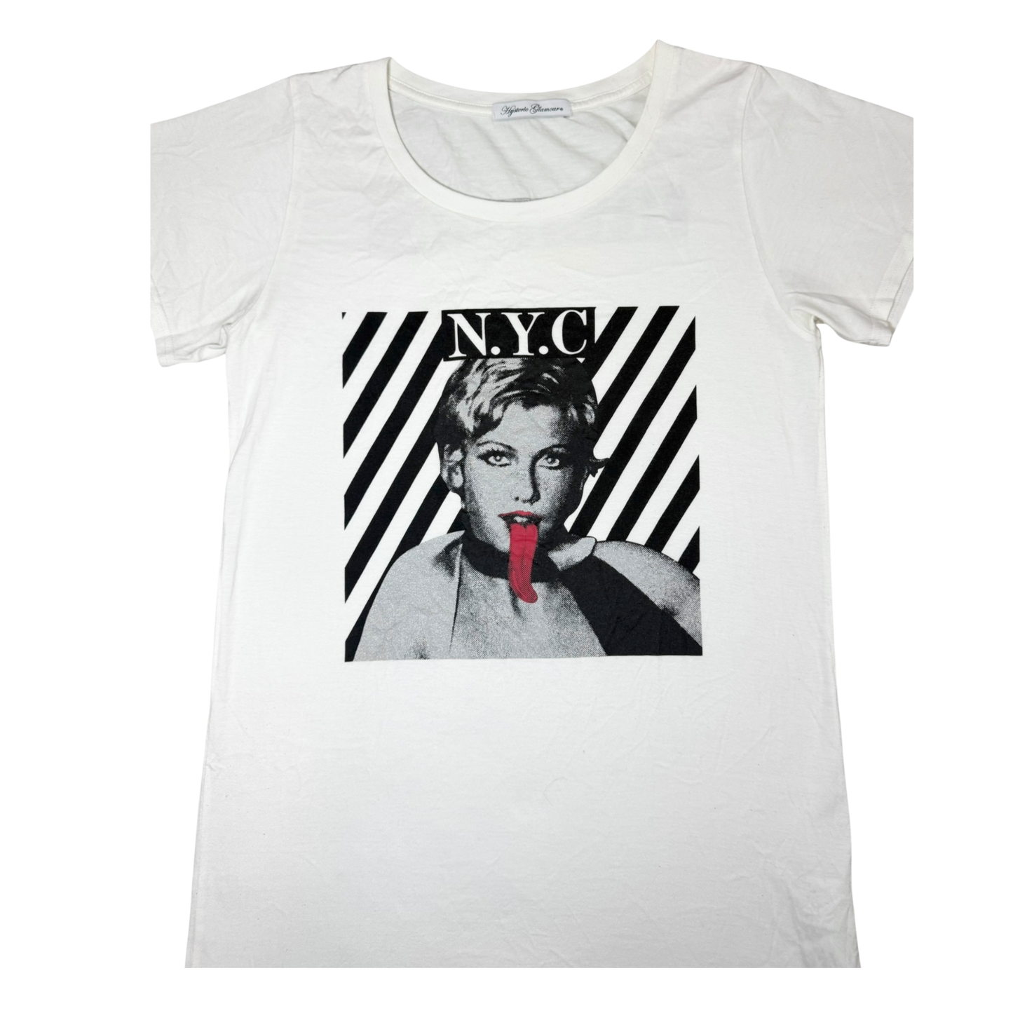 90s Hysteric Glamour N.Y.C. White Graphic Tee