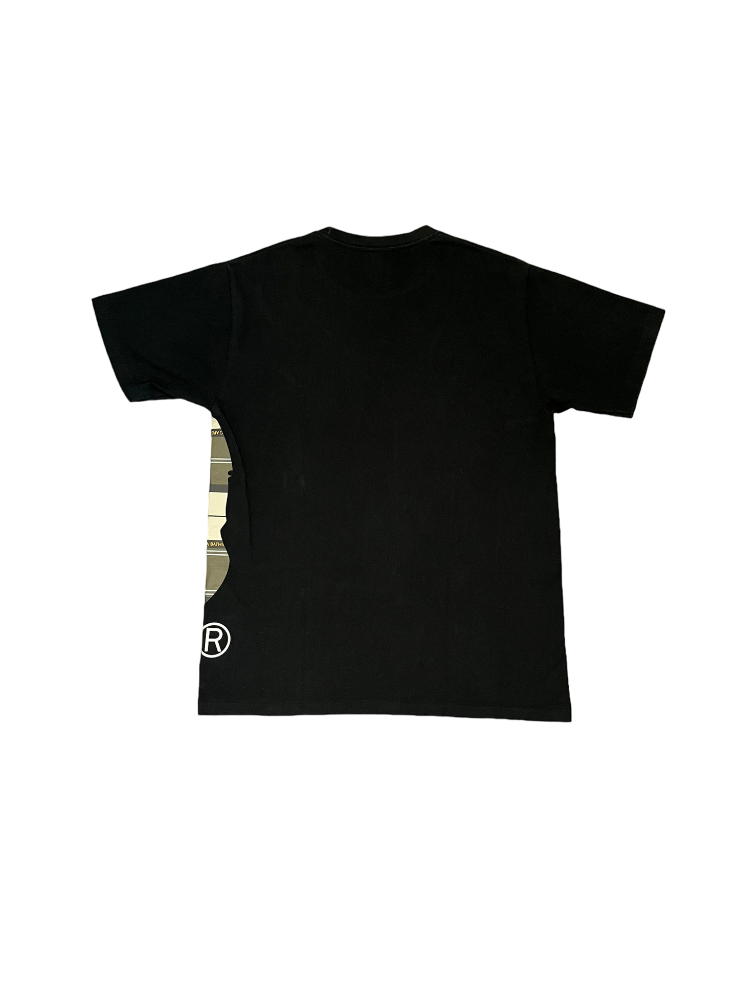 Bape Logo Check Side Big Ape Head Tee [L]